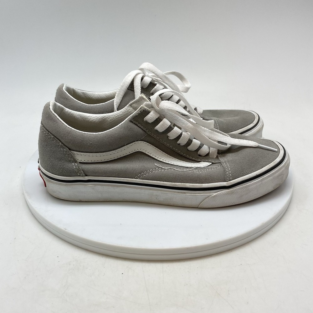 Vans Old Skool Womens 7 Gray Athletic Skate Casual Canvas Shoes Sneakers 508731